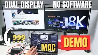 Dual Monitor Docking Station for MacBook M2