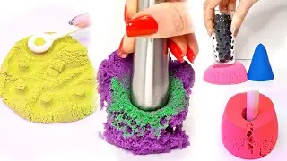Ultimate Kinetic Sand ASMR Incredibly Satisfying Cutting and Squishing Compilation 14pt2