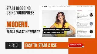 Create Modern Blog Magazine Website and Start Blogging | Blog & Magazine WordPress Theme  Dark Mode