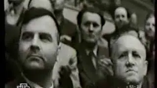 Хрущев и Микоян возвратились в Москву из ГДР, 1957