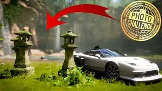 HONDA lub ACURA obok KAMIENNYCH LATARNI | wyzwanie fotograficzne | FORZA HORIZON 5