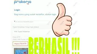 Upload KTP prakerja berhasil