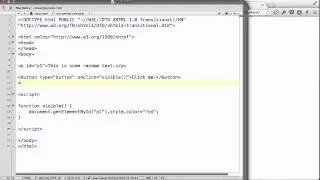 JavaScript - 26. Changing CSS using JavaScript