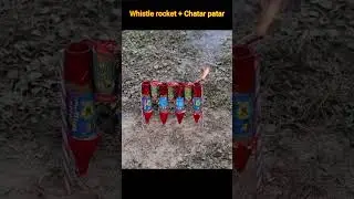 Diwali Rocket and chatar patar combo experiment | Diwali Special #shorts #diwali #asmr