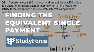 Finding the Equivalent Single Payment
