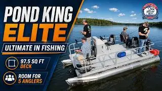 The Pond King Elite Pontoon Boat - The ultimate in fishing