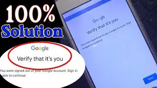 Verify It's You Google Account Problem | Verify It's You Problem | Google verify it's your Gmail