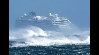 Шторм на пассажирском лайнере Seaview, рядом с Корсикой. Паника, эвакуация, летающие лежаки, стекла.