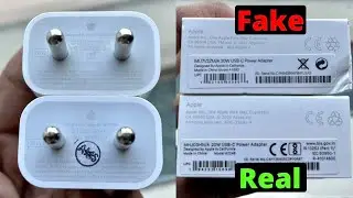 Original vs Fake Apple iPhone Charger | Apple 20W USB-C Power Adapter Original vs Fake in Hindi