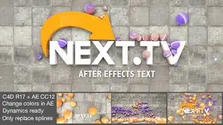 [AE]  Cinema 4D Templates | Template | C4D Dynamics Logo Balls
