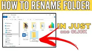 How to rename a folder using keyboard shortcuts?  |  2024