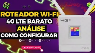 Analise do Router Wi-fi CPE - como configurar 3G/4G LTE / 5G chip SIM do Roteador