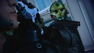 Тейн спасает саларианского советника в Mass Effect 3