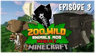 Minecraft: Zoo and Wild Animal (ZAWA) Mod - S2E3 - New Zoo Name & Main Entrance!