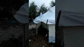 Köye Yerleştik Depremden dolayı bahçeye de ÇADIRIMIZI kurduk #hatay #deprem