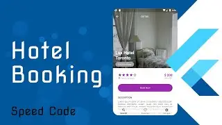 Flutter UI - Hotel Booking App - Room Details page - Speed Code