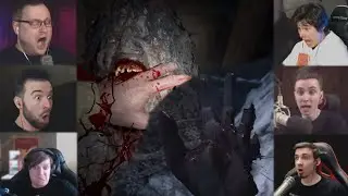 "Реакции Летсплейщиков" на Откусывание Пальцев и Нападение Оборотня из Resident Evil 8: Village