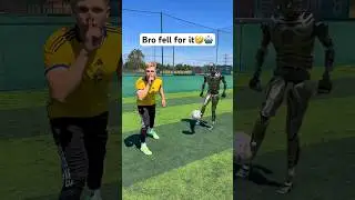 A.I ROBOT vs Footballer PRANK! 🤖😅⚽️