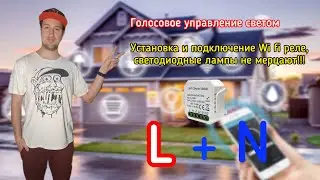 Wi-fi реле с которым не будут мерцать светодиодные лампы, подключение к двухклавишному выключателю.