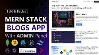 Multer + Cloudinary Tutorial - Upload Avatar | Blogs MERN App With Admin Panel - The Code Master