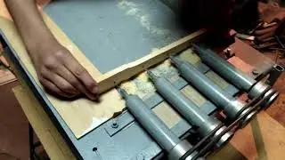 Сверление боковых планок и установка втулок