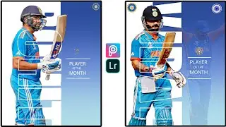 Cricket Poster Design with PICSART | Photo editing Tutorial | Cricket Poster Design