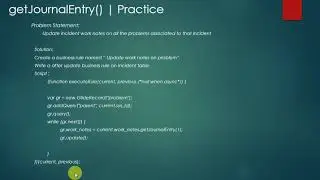 getJournalEntry [ServiceNow]