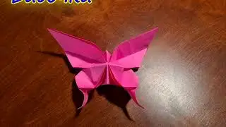Бабочка из бумаги. Оригами.