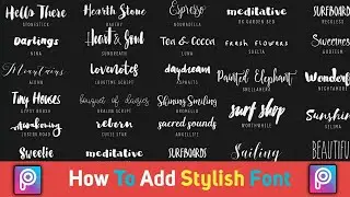 PicsArt में Stylish Font Add कैसे करें ? Free Download PicsArt Stylish Font | How To Add | RTWORLD