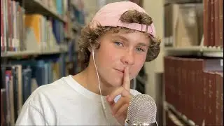 Trying ASMR in a Library (ASMR in Public, Tapping, Whispering)