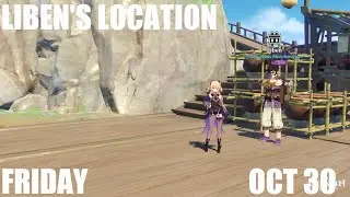 Liben's Location - Friday - Genshin Impact