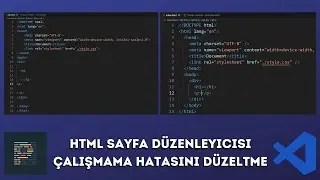 VSCODE sayfa düzenleyicisi çalısmama sorunu düzeltme
