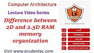 Difference between 2D and 2.5D RAM memory organization in Computer architecture