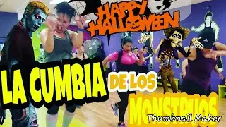 HALLOWEEN ZUMBA - LA CUMBIA DE LOS MONSTRUOS  - ZUMBA WITH MONIKA