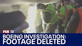 Boeing: Footage showing work on door plug deleted