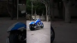 suzuki intruder m1800r with  metzeler 280 rear tyre / cobra exhaust