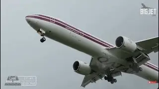 Thunderstorms at London Heathrow Airport - Paddock 27L Arrivals