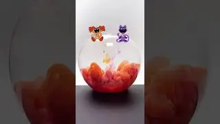Satisfy color mixing | Catnap + Dogday #satisfying #colormixing #poppy