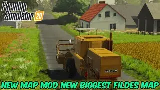 FS 20 New Map Mod new biggest fildes map.