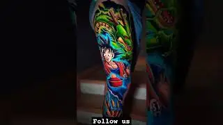 Dragon Ball Z Custom Tattoo Design #tattoo #shortsfeed #dragonball