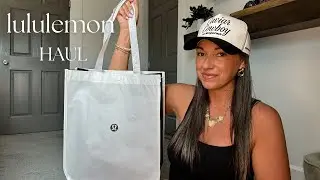 LULULEMON HAUL | Trying the NEW no front seam Breezethrough Tights, Scuba Anorak jacket and more!!!