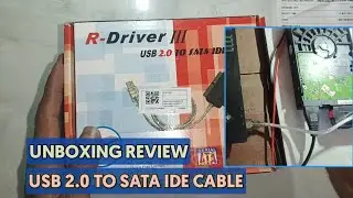 Unboxing Review R-Driver USB 2.0 To Sata IDE Cable