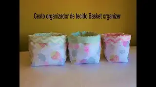 Cesto organizador de tecido multiusos diy Basket organizer