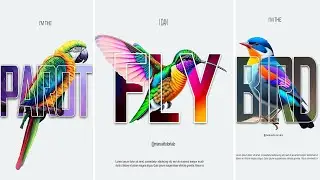 3D Typography poster masking effect tutorial in Photoshop (2024)