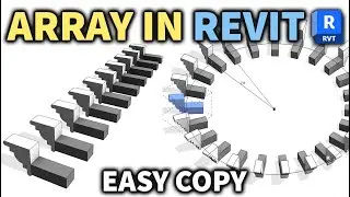 How To Use ARRAY In Autodesk Revit 2024/ Duplicate Models Easily
