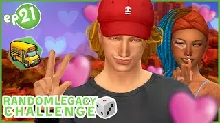 Premier jour au lycée et premier crush  l Les Sims 4 : Random Legacy Challenge 🎲 l #21 (G4) #sims4