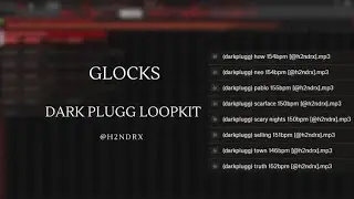 (FREE LOOPKIT) DARK PLUGG LOOP KIT - "GLOCKS" (glokk40spaz, lil tony, slimesito, nutso thugn)
