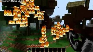 Minecraft - Burning down the forest