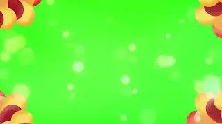 cool balloons and particles overlay green screen