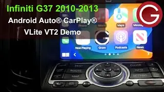 Infiniti G37 G37S 2010 2011 2012 2013 CarPlay® Android Auto® demo GROM VLite VT2 system - NIS9VT2